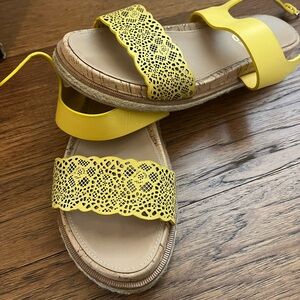 Salvatore Ferragamo Yellow Sandals